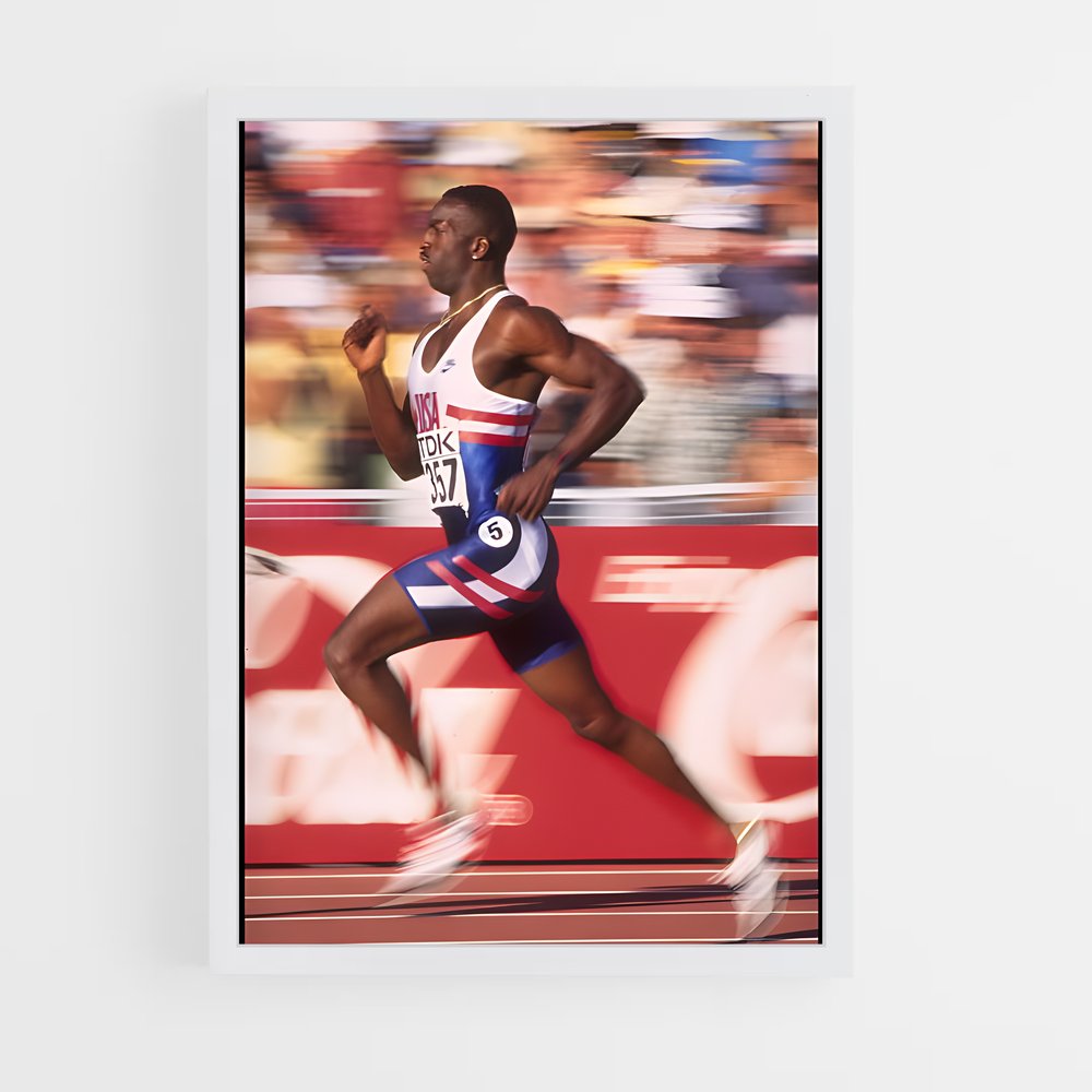 Poster Sur la Ligne d'Arrivée – affiche Athlétisme (vue 3)